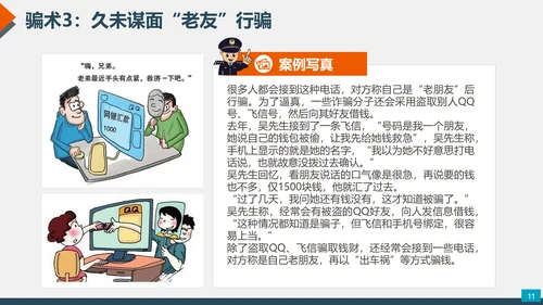 预防网络电信诈骗小知识PPT模板