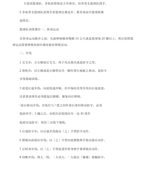 专业篮球训练计划.docx