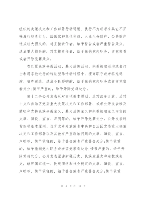 严肃反分裂斗争纪律的规定.docx