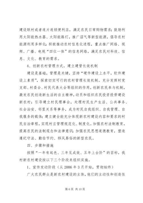 裴李岗村新农村建设实施方案 (3).docx