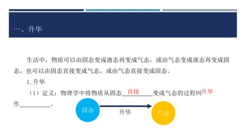 【高效课堂】八年级物理上册同步备课一体化资源（人教版2024）3.4升华和凝华（课件）46页ppt