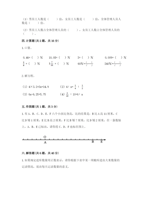 桐乡市六年级下册数学期末测试卷精选.docx