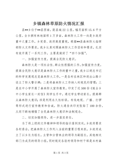 乡镇森林草原防火情况汇报.docx