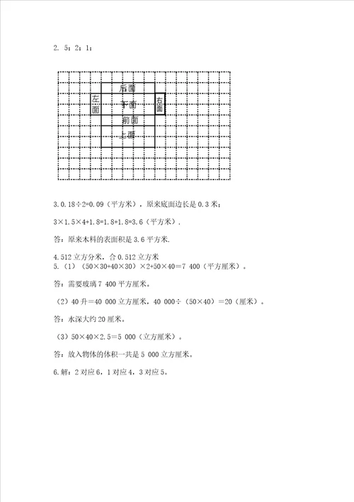 小学五年级下册数学期末考试试卷及参考答案B卷