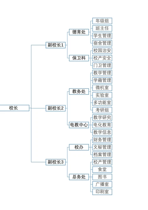 学校组织架构图