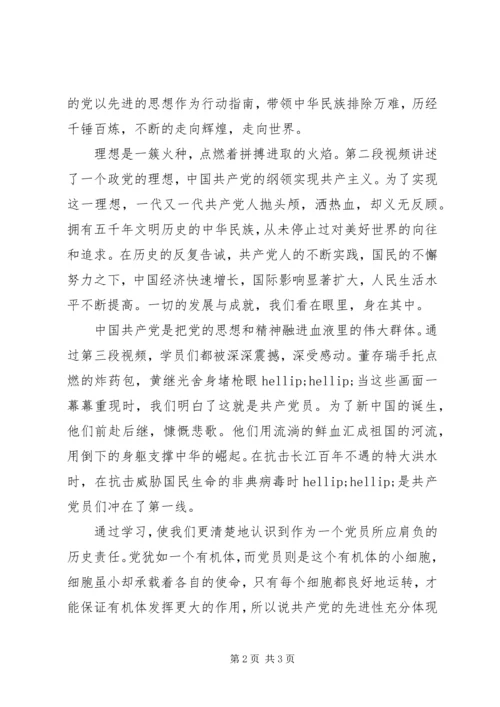 思想汇报党校培训.docx