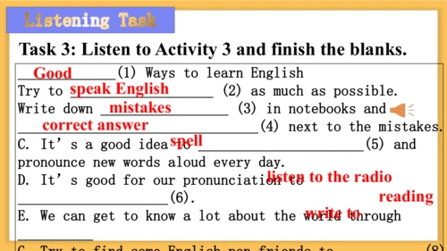 外研八上英语Module 1 Unit 1  Let's try to speak English 