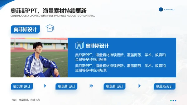 商务风蓝白学术汇报毕业答辩PPT