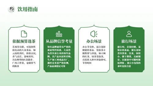 绿色茶产品介绍宣传PPT模板