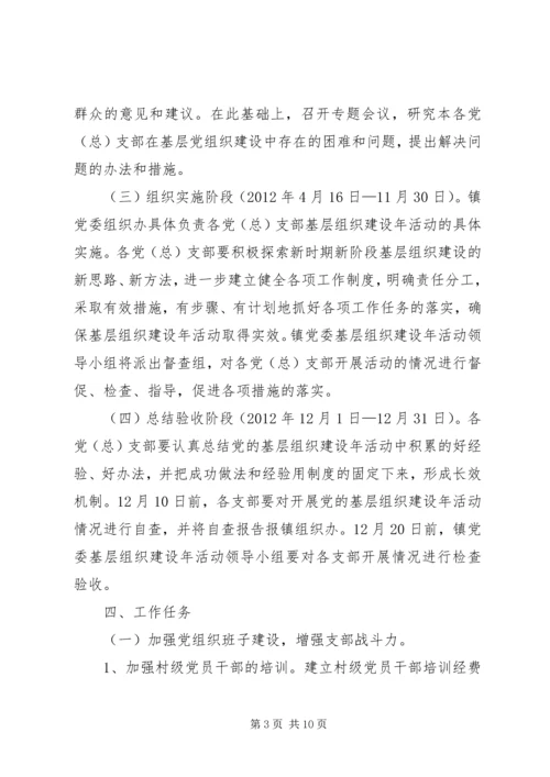 乡镇开展基层组织建设年活动实施方案.docx