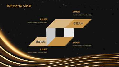 黑金年终总结汇报大会PPT模板