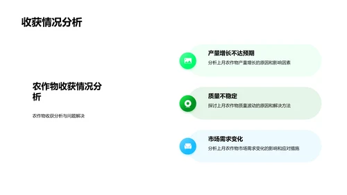 农作物月度汇报PPT模板