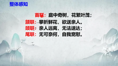 部编版八上语文第三单元课外古诗之〈庭中有奇树〉课件