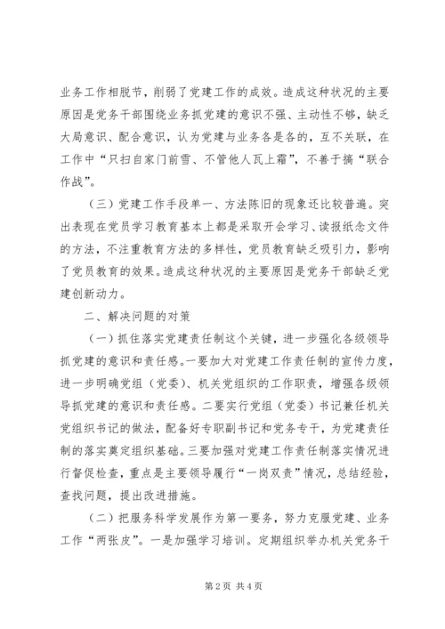 对当前机关党建一些存在问题的分析和思考 (5).docx