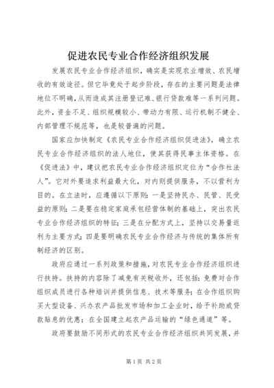 促进农民专业合作经济组织发展 (2).docx