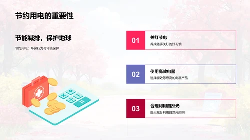 环保生活实践教育PPT模板