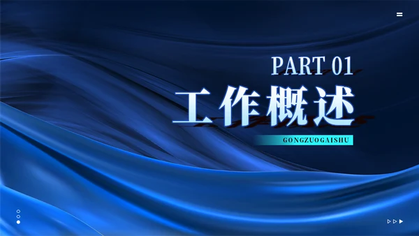 深蓝色跨越发展未来工作总结通用PPT模板