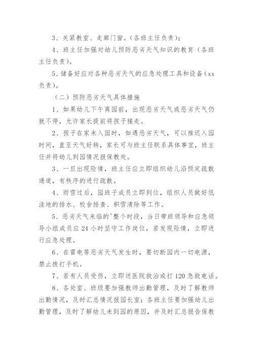 幼儿园极端天气应急预案.docx