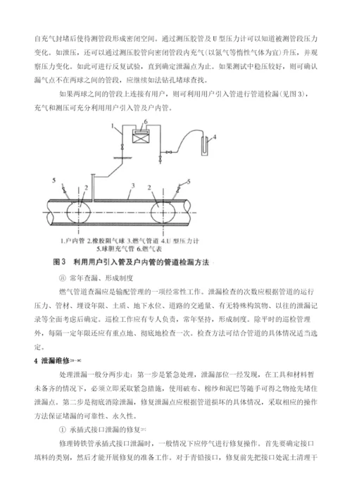 城市燃气管道泄漏的检测与维修.docx