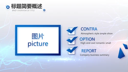 蓝色科技项目汇报商务动态PPT