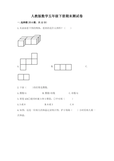 人教版数学五年级下册期末测试卷精品（黄金题型）.docx