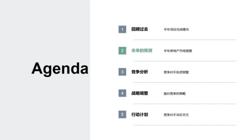 半年房产市场策略，房地产通用PPT模板
