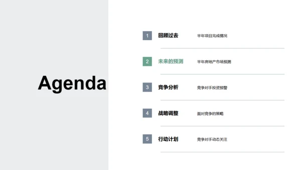 半年房产市场策略，房地产通用PPT模板