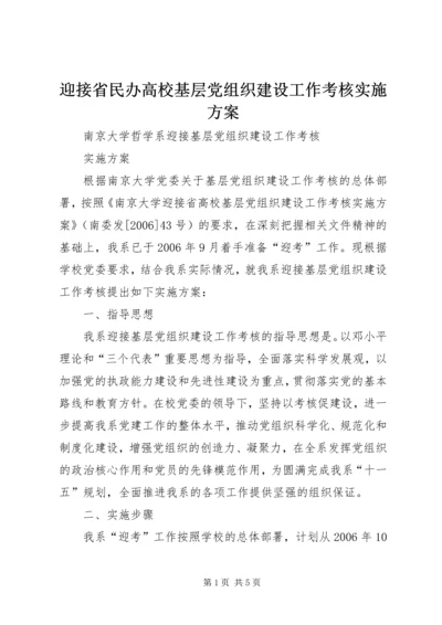 迎接省民办高校基层党组织建设工作考核实施方案 (4).docx