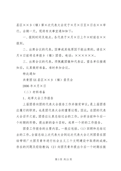 共青团换届选举工作程序精编.docx