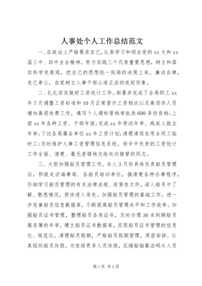 人事处个人工作总结范文.docx