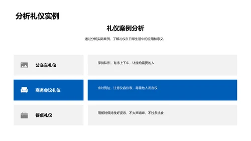 礼仪知识教学PPT模板