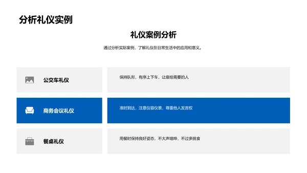 礼仪知识教学PPT模板