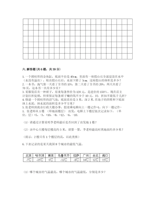 北师大版六年级下册数学 期末检测卷及答案【精品】.docx