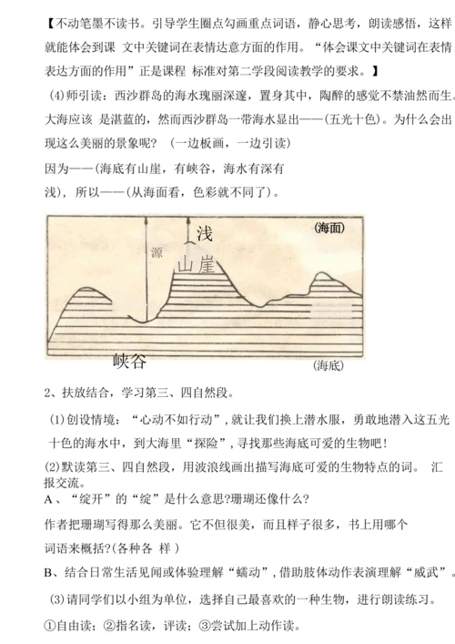 18《富饶的西沙群岛》教学设计