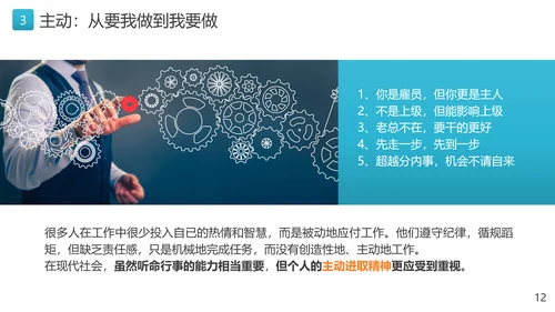 优秀员工十大职业素养教育PPT
