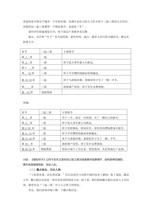 名著导读《骆驼祥子》圈点与批注