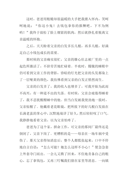 父亲的白发作文.docx