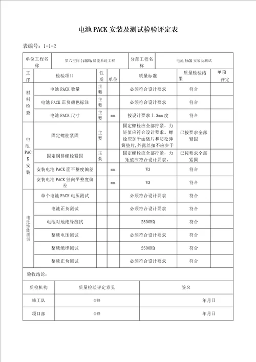 储能项目竣工报告