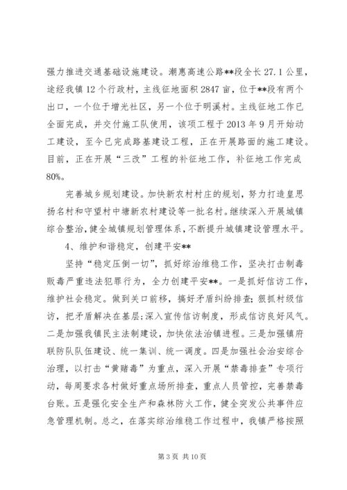 乡镇政府上半年工作总结及计划.docx
