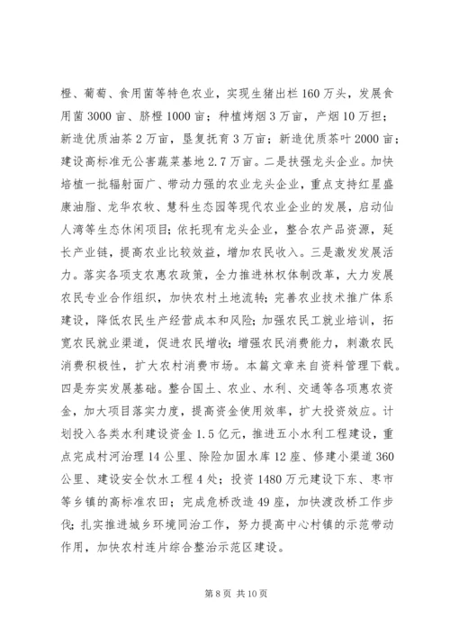 市国民经济计划报告.docx