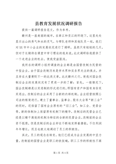 县教育发展状况调研报告 (4).docx