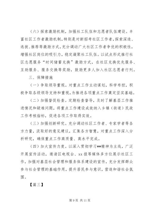 务虚会发言材料三篇（社区工作）.docx