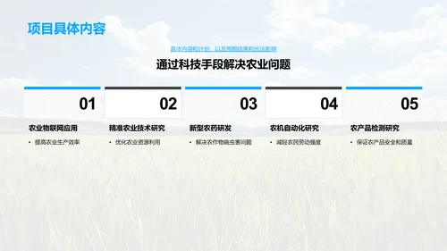 农科领域的探索与创新
