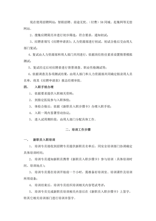 人力资源部工作综合流程.docx