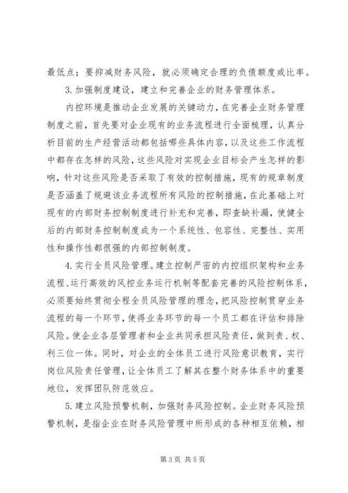 企业财务风险问题对策.docx