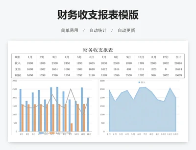 财务收支报表模版