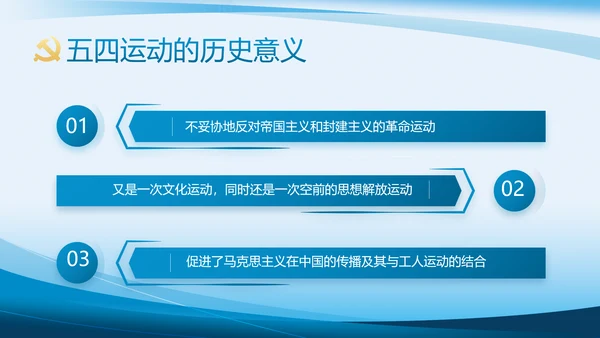 蓝色大气党建党支部年终工作总结PPT