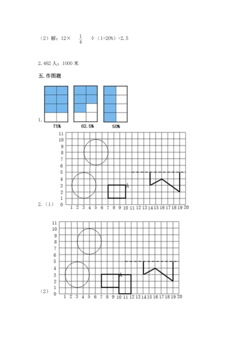 人教版六年级上册数学期末测试卷（完整版）word版.docx