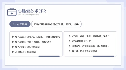 急救知识教育培训课程