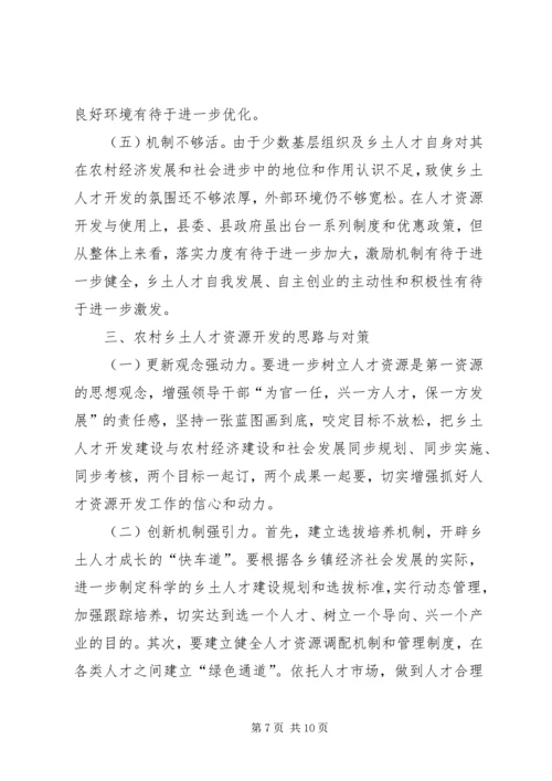 人才开发工作的调查与思考.docx